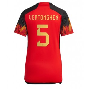 Belgien Jan Vertonghen #5 Hemmatröja Dam VM 2022 Kortärmad